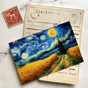 raxxa Postkarte: terne über dem Kornfeld