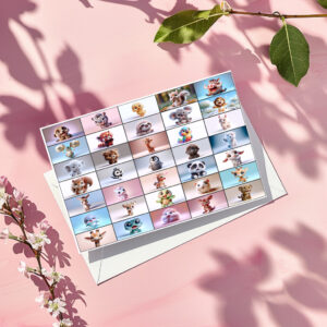 raxxa Postkarte: Bunte Tierfreunde Puzzle