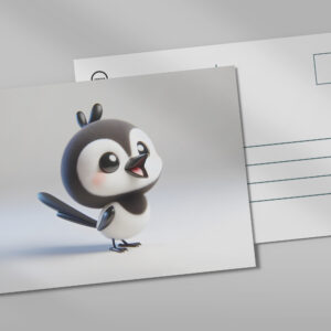 raxxa Postkarte: Mini-Pinguin