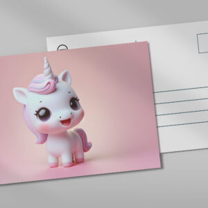 raxxa Postkarte: Baby-Einhorn – pure Niedlichkeit