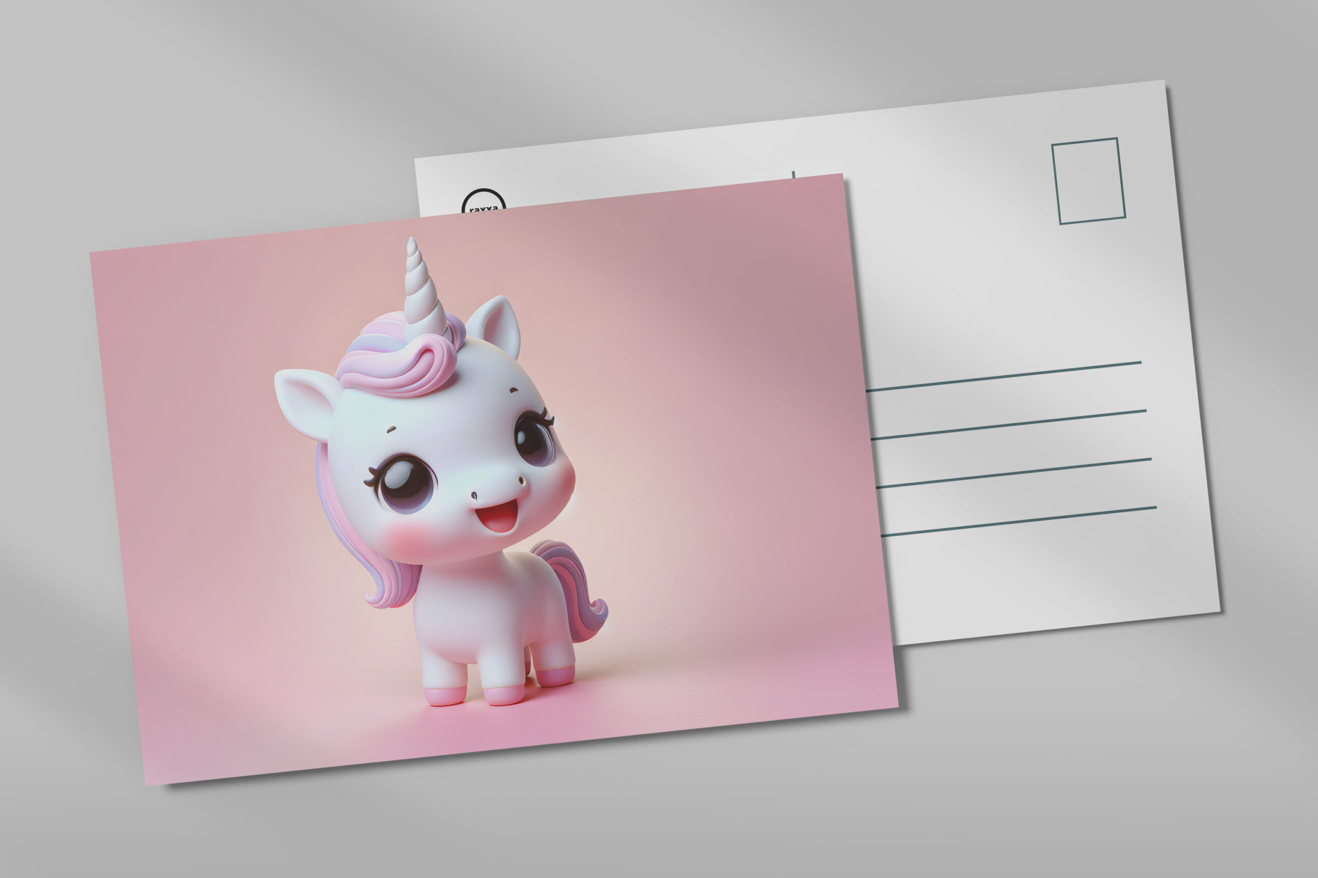 raxxa Postkarte: Baby-Einhorn – pure Niedlichkeit