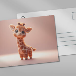 raxxa Postkarte: Süßes Baby-Giraffchen