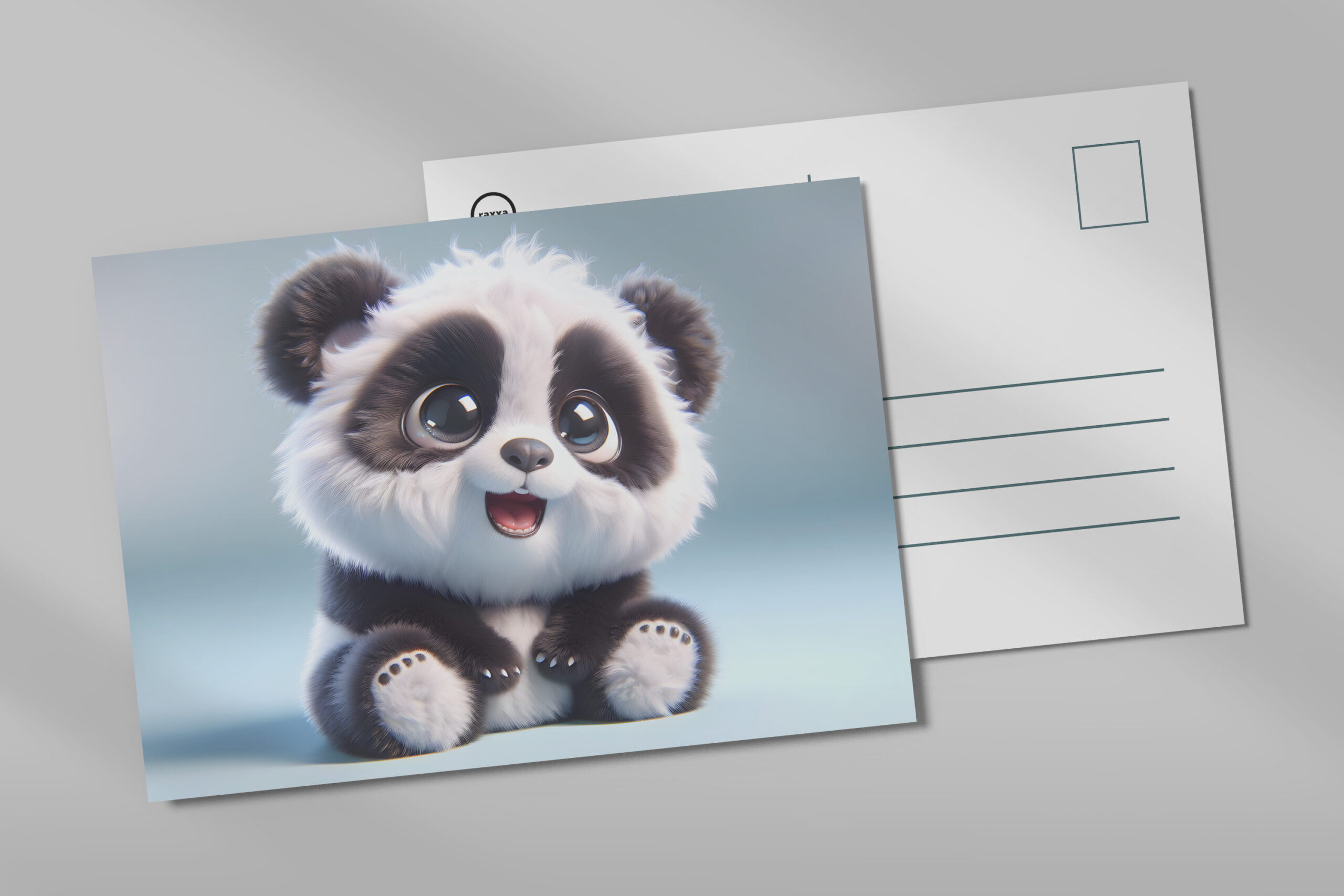 raxxa Postkarte: Süßer Baby-Panda