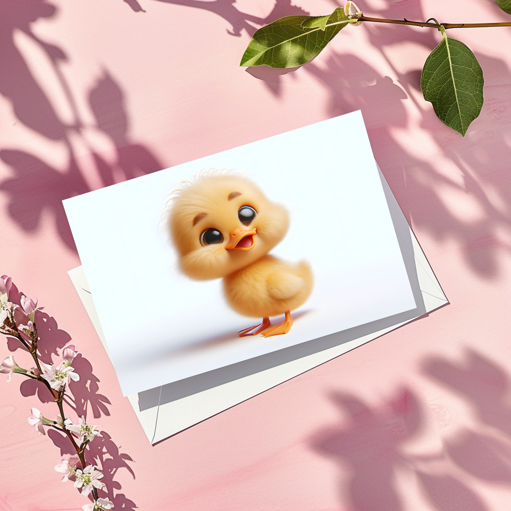 raxxa Postkarte: Süßes Baby-Küken