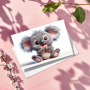 raxxa Postkarte: Süßes Baby-Koala