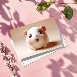 raxxa Postkarte: Süßer Baby-Hamster