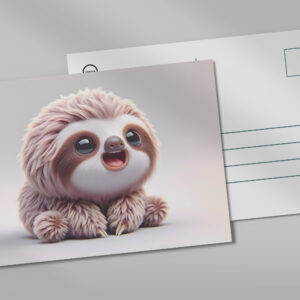 raxxa Postkarte: Flauschiges Baby-Faultier