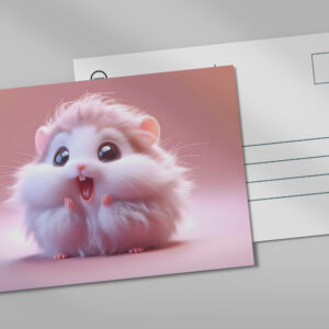 raxxa Postkarte: Flauschiger Baby-Hamster