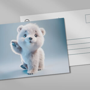 raxxa Postkarte: Süßes Baby-Eisbärchen