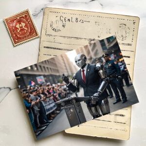 raxxa Postkarte: Macht im Wandel