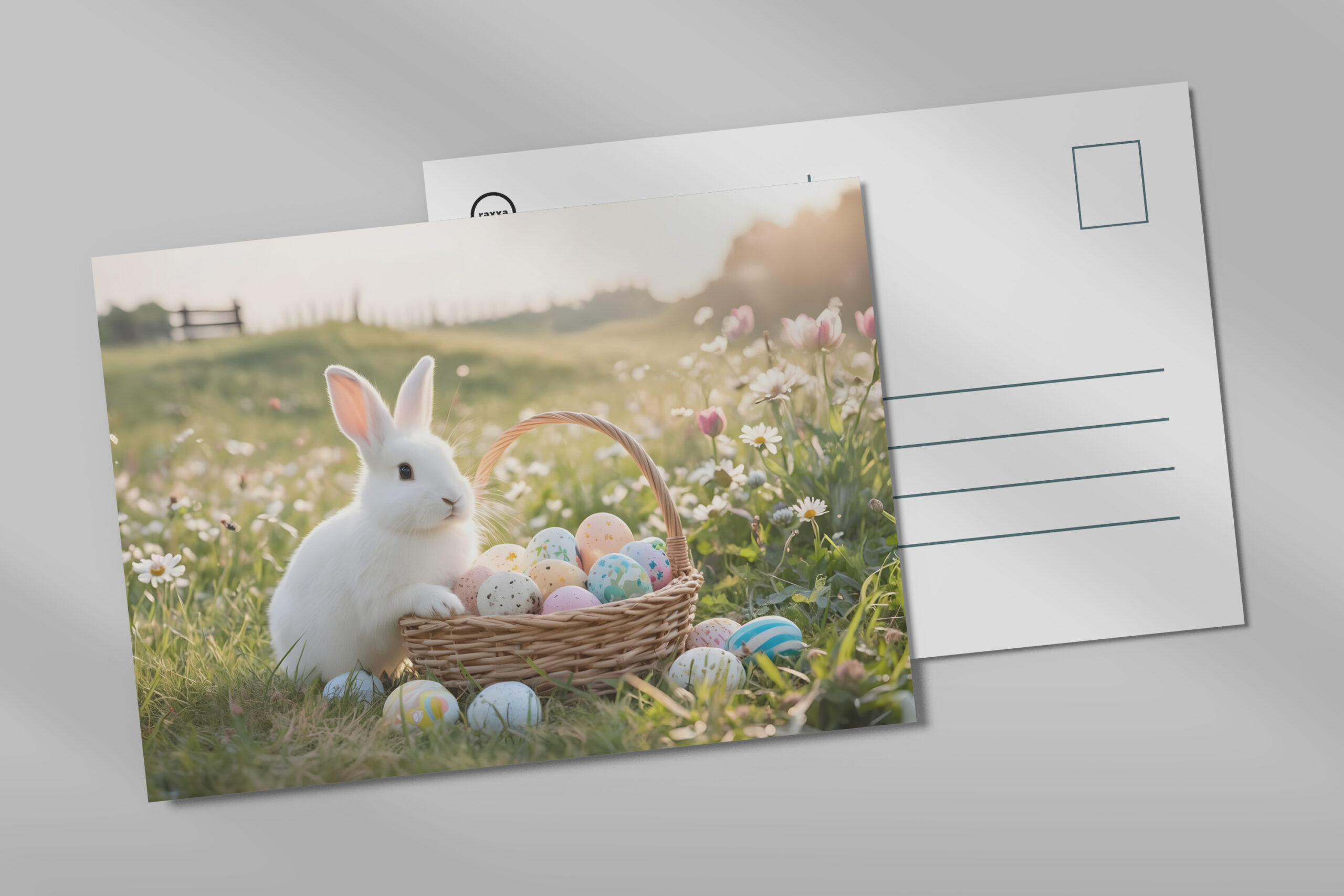 raxxa Postkarte: Osteridylle im Grünen