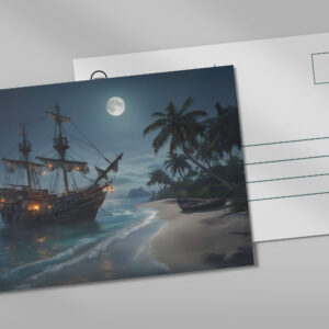 raxxa Postkarte: Mondnacht am Meer