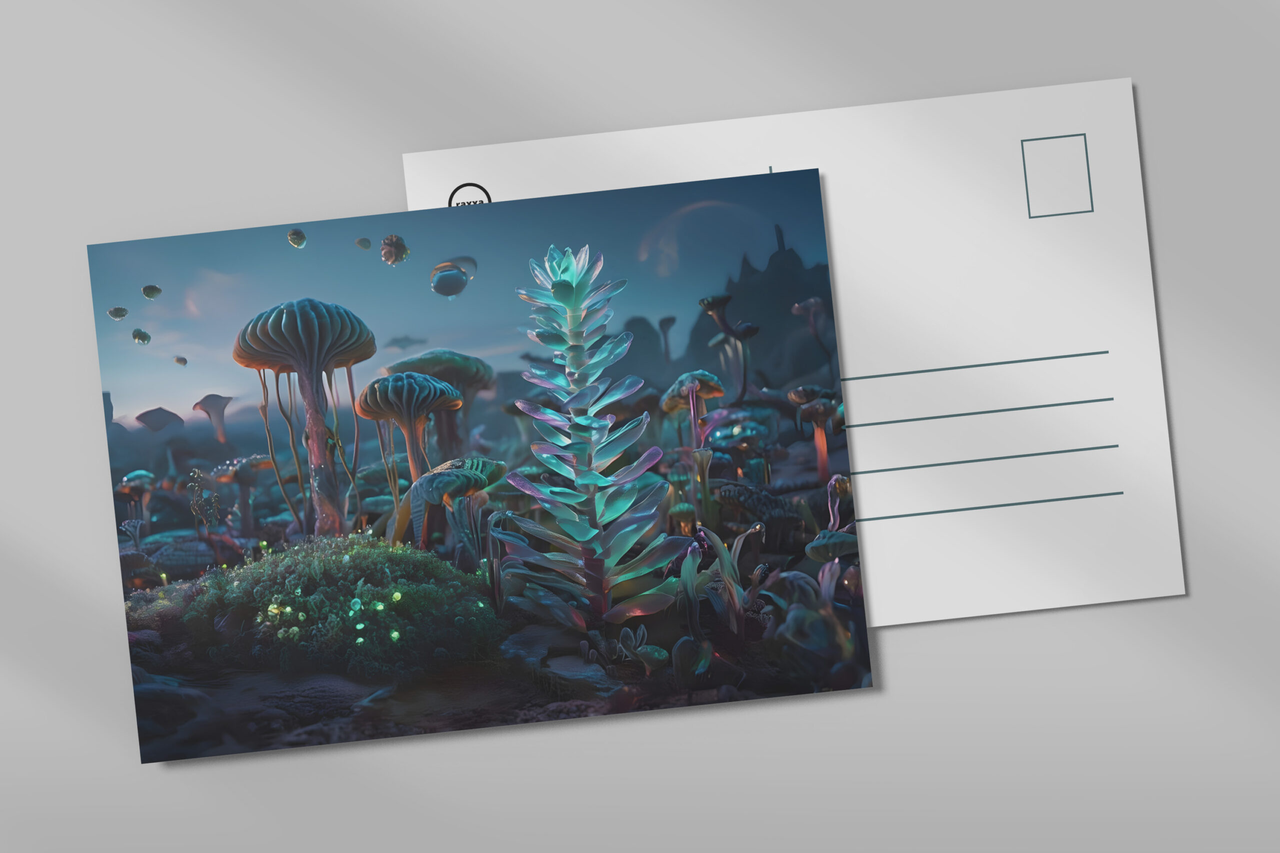 raxxa Postkarte: Fremde Welt