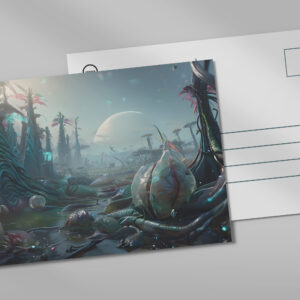 raxxa Postkarte: Landschaft jenseits der Erde