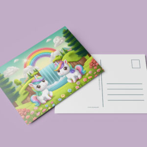 raxxa Postkarte: Einhorn Schwestern