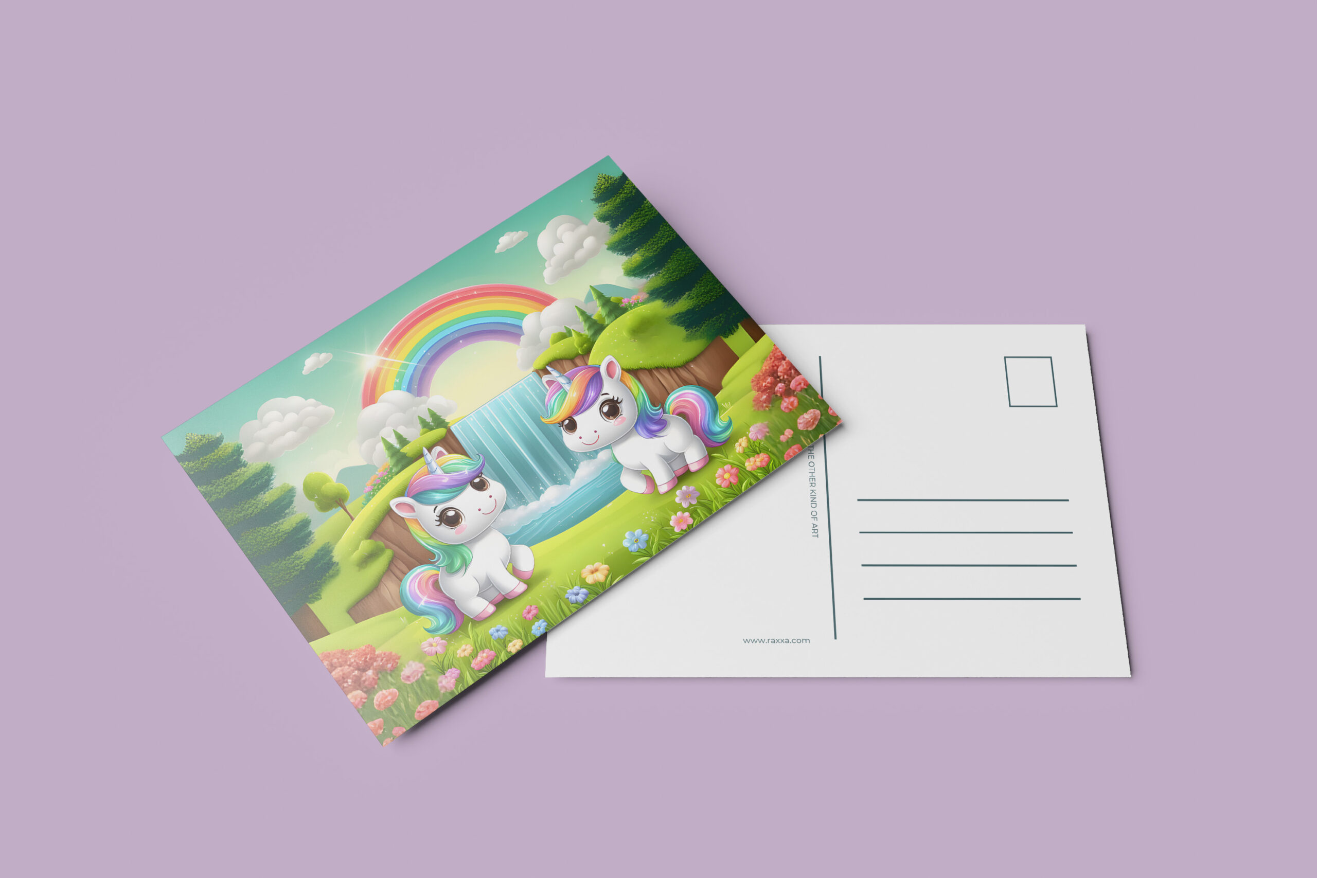 raxxa Postkarte: Einhorn Schwestern