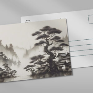 raxxa Postkarte: Japanische Zen-Landschaft