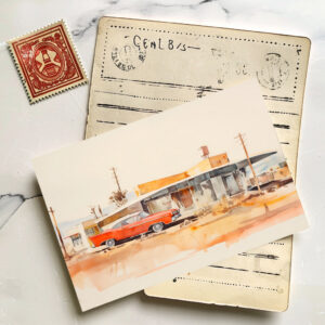 raxxa Postkarte: Old School