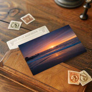 raxxa Postkarte: Romantischer Sonnenuntergang