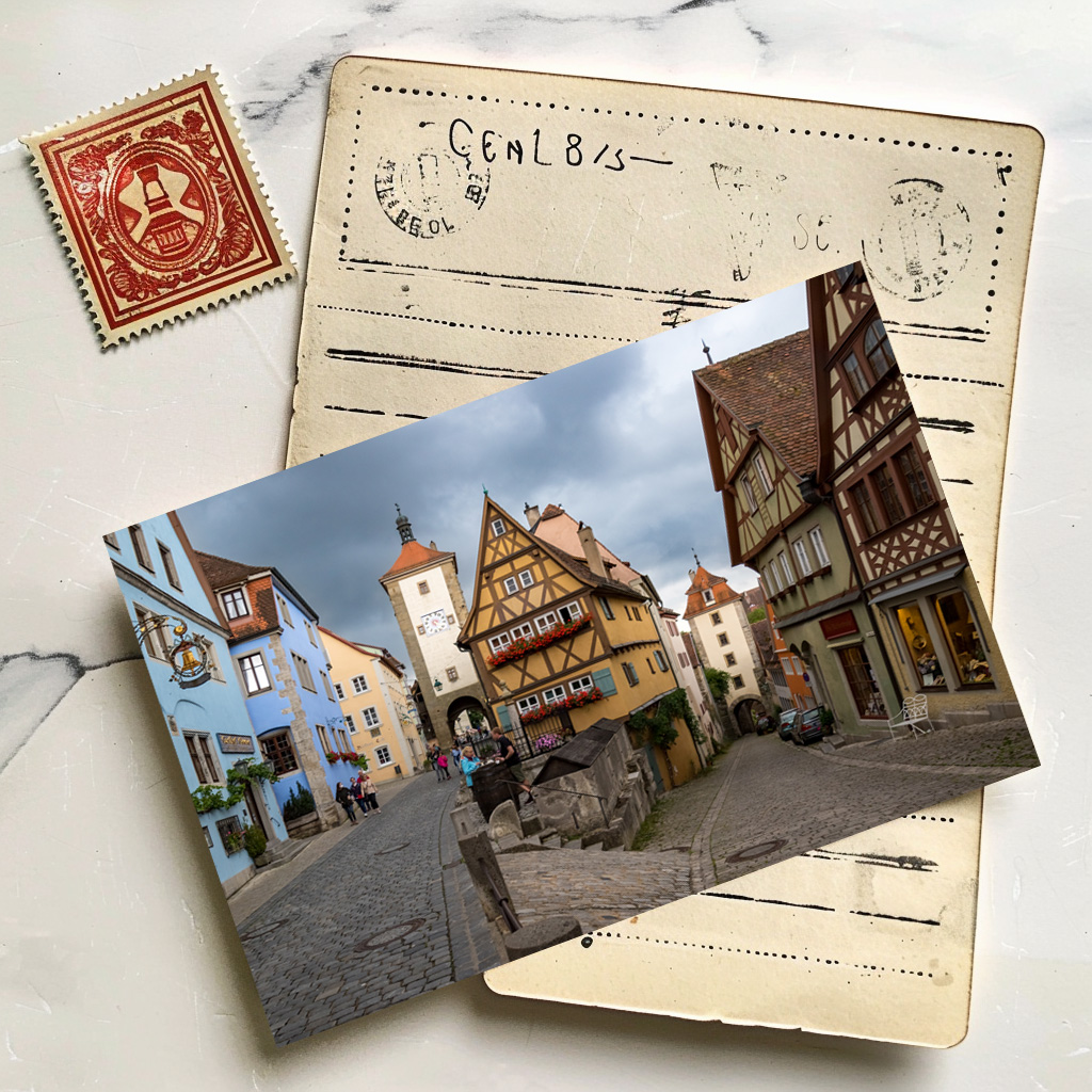 raxxa Postkarte: Rothenburg ob der Tauber