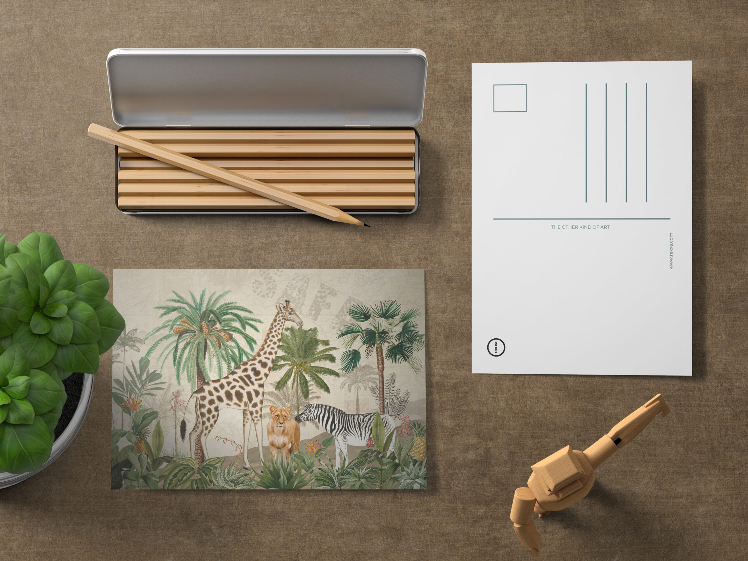 raxxa Postkarte: Wilde Afrika Lanschaft