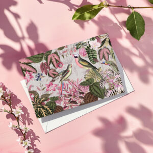 raxxa Postkarte: Tropische Papagein im Dschungel