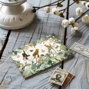 raxxa Postkarte: Vintage Party im Tropischen Regenwald