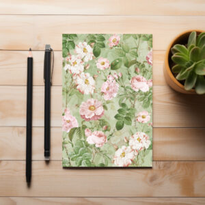 raxxa Postkarte: Historische Rosenmalerei- Ein Erbe der Eleganz