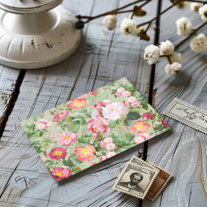 raxxa Postkarte: Antike Rosen- Ein Hauch von Luxus