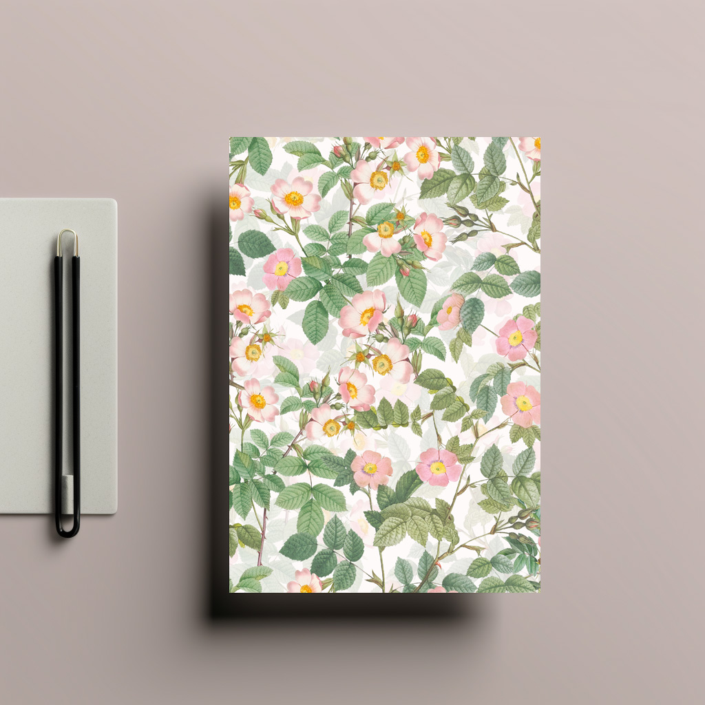 raxxa Postkarte: Die Renaissance handgemalter Rosenmuster