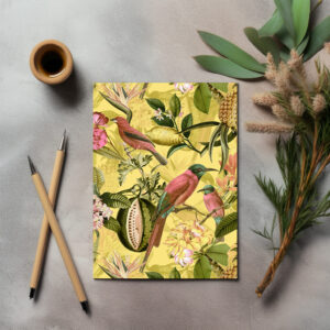 raxxa Postkarte: Farbenprächtiges Vogel Paradies