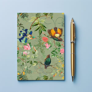 raxxa Postkarte: Paradies Vögel im Vintage Garten