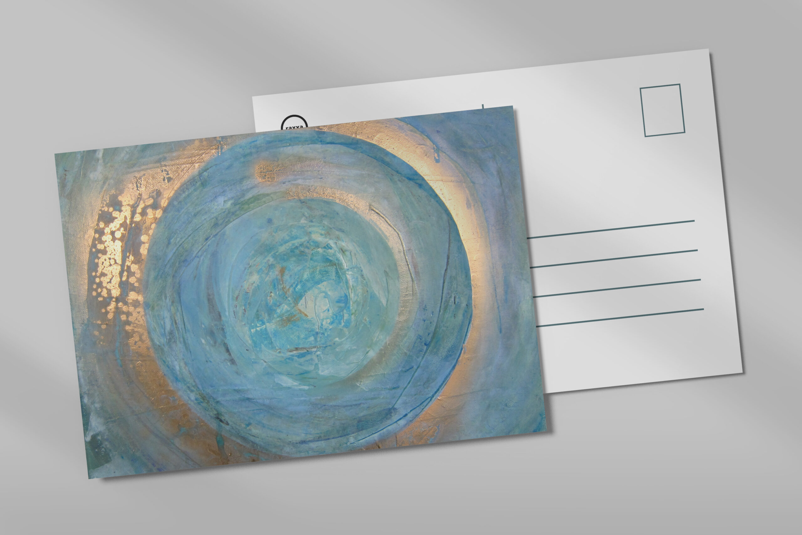 raxxa Postkarte: Blue Circle