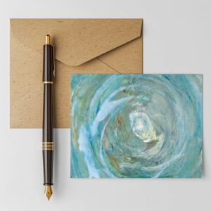 raxxa Postkarte: Circle in greenish Blue