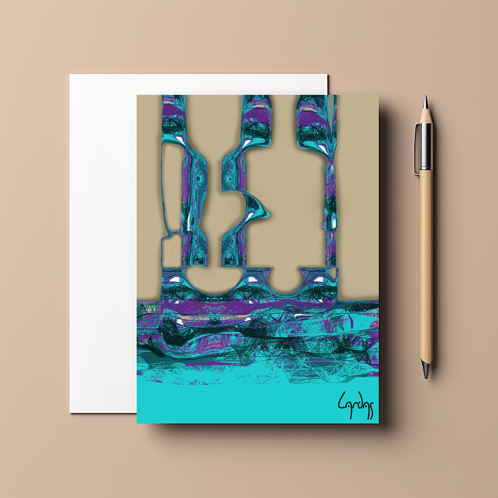 raxxa Postkarte: Rivers in space