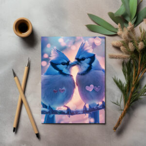 raxxa Postkarte: Blue Rays Love