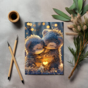 raxxa Postkarte: Badgers Love
