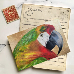 raxxa Postkarte: Golden Ara