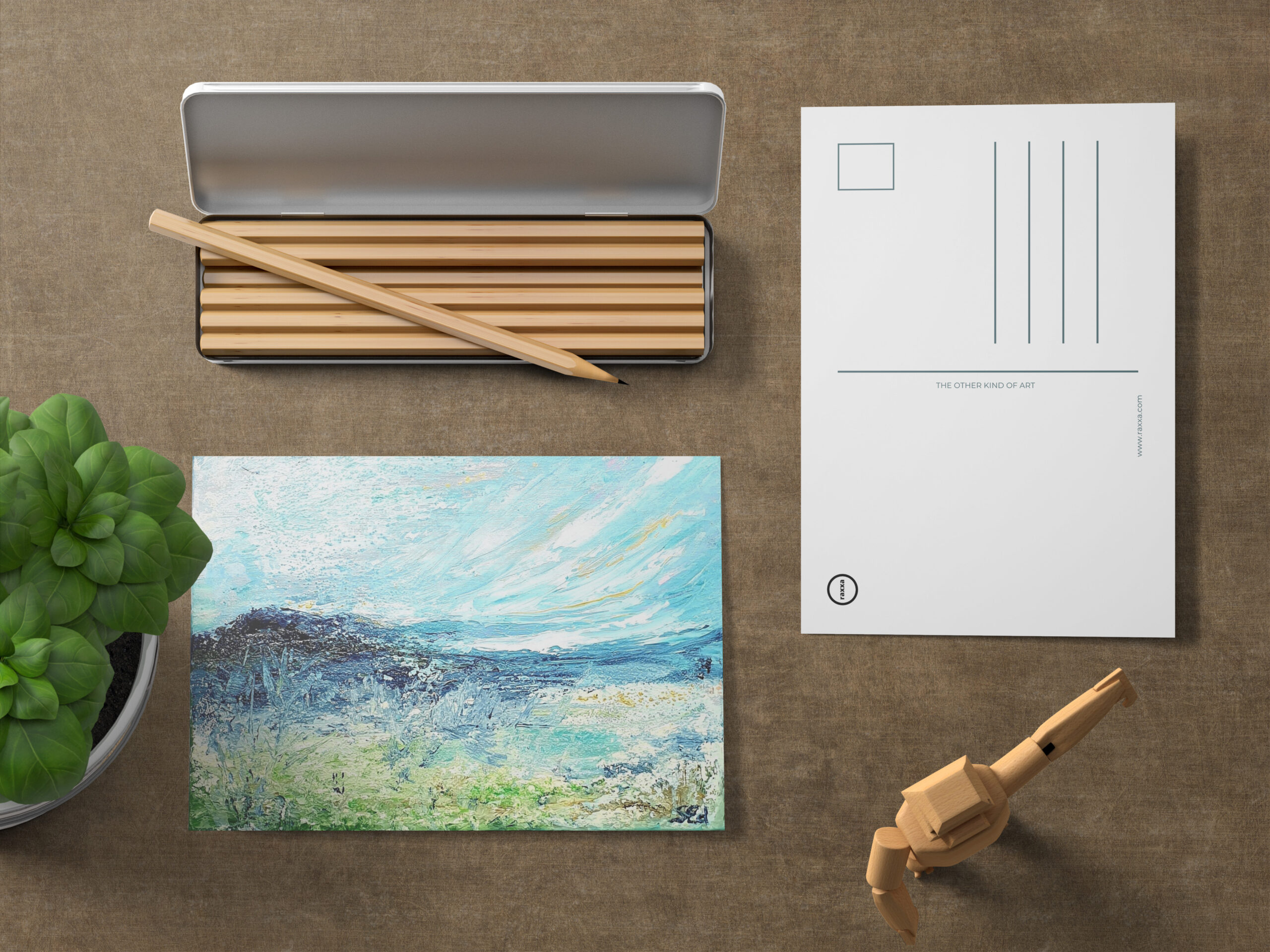 raxxa Postkarte: Warmer Wind am Meer