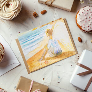 raxxa Postkarte: Engel am Strand