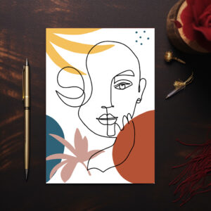 raxxa Postkarte: Farbigen Formen