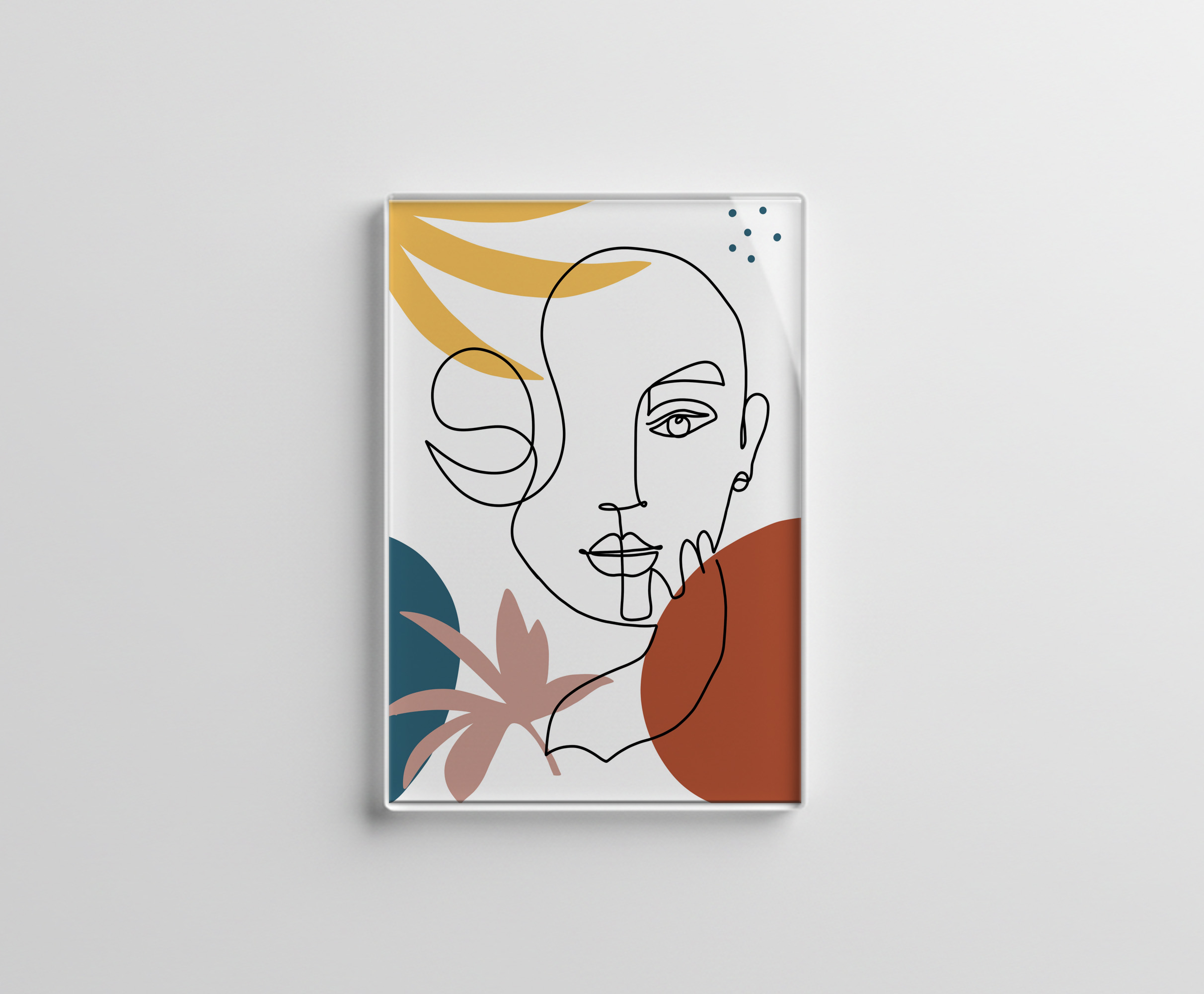 raxxa Glas-Magnet: Farbigen Formen