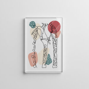raxxa Glas-Magnet: Giraffe