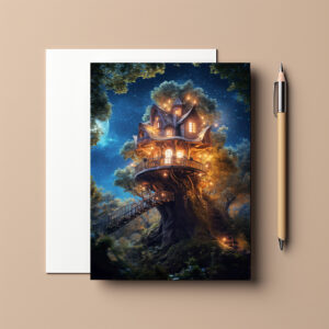 raxxa Postkarte: Die Tür knarrt als würde sie flüstern