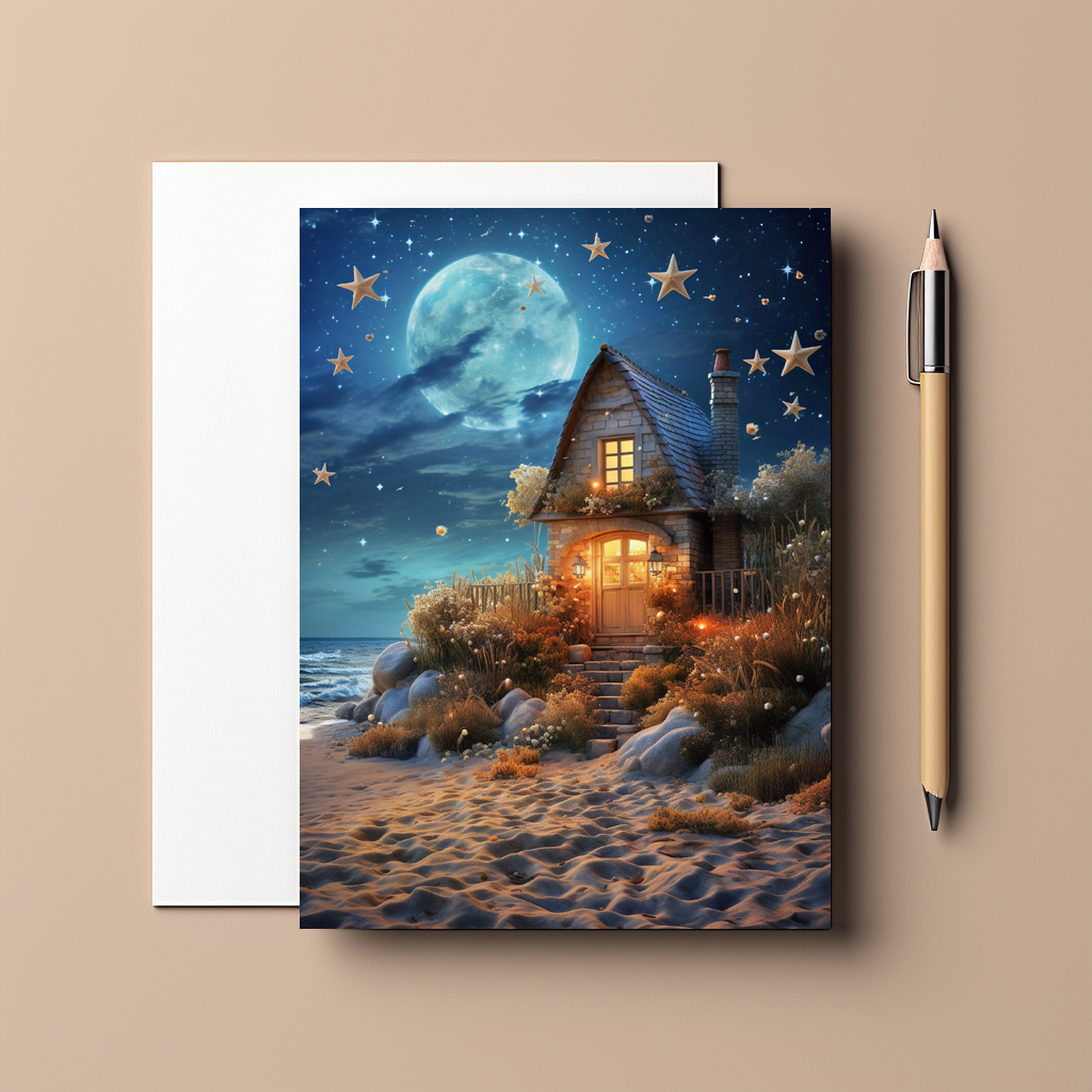 raxxa Postkarte: Ein Baum wächst mitten durch die Zimmer