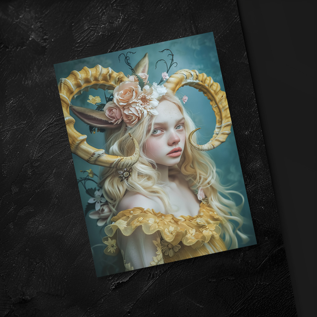 raxxa Postkarte: Velariel Goldherz