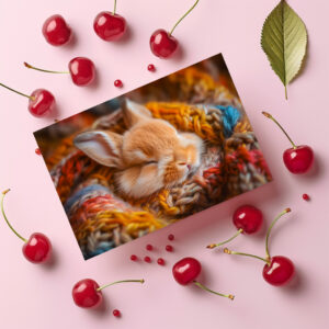 raxxa Postkarte: Egal, wie klein – Hasenspaß passt überall rein