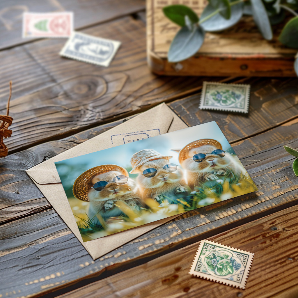 raxxa Postkarte: Heute wird durch die Wiese getanzt