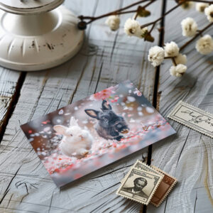 raxxa Postkarte: Hoppel hüpf spring ins Glück