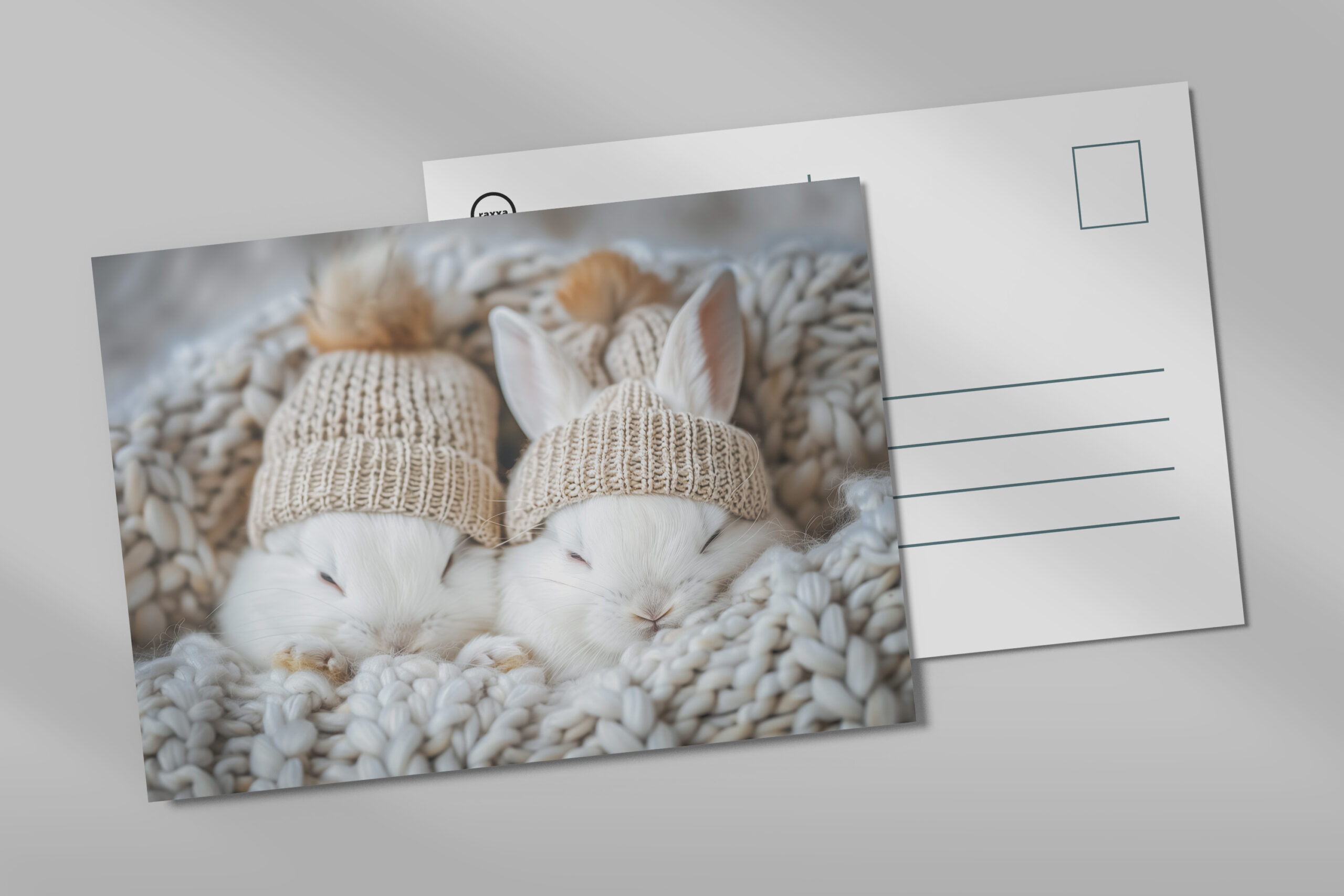 raxxa Postkarte: Klein frech und flauschig das sind wir